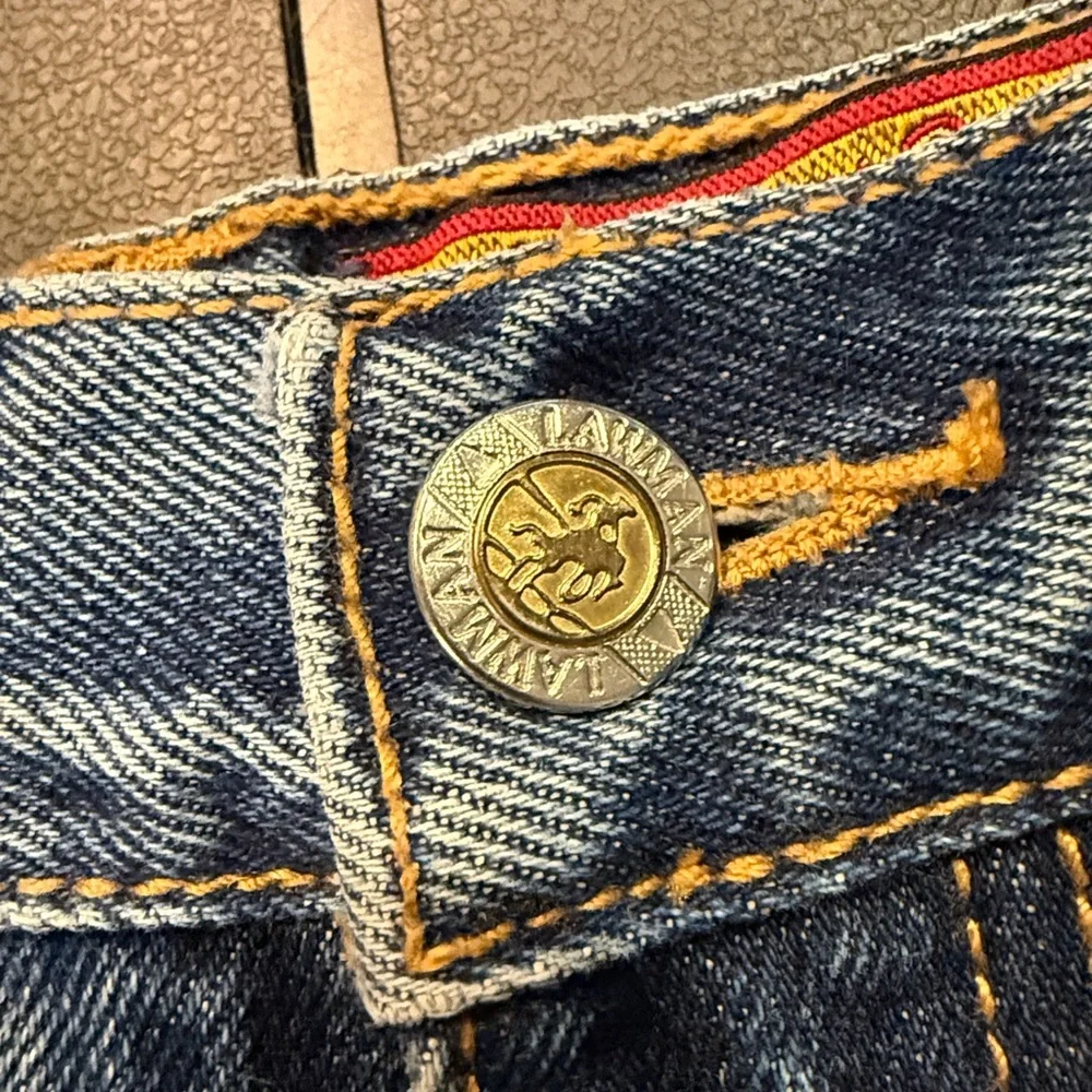 VINTAGE LAWMAN WOMENS JEANS WITH FAUX LEATHER DETAIL - Picture 12 of 14